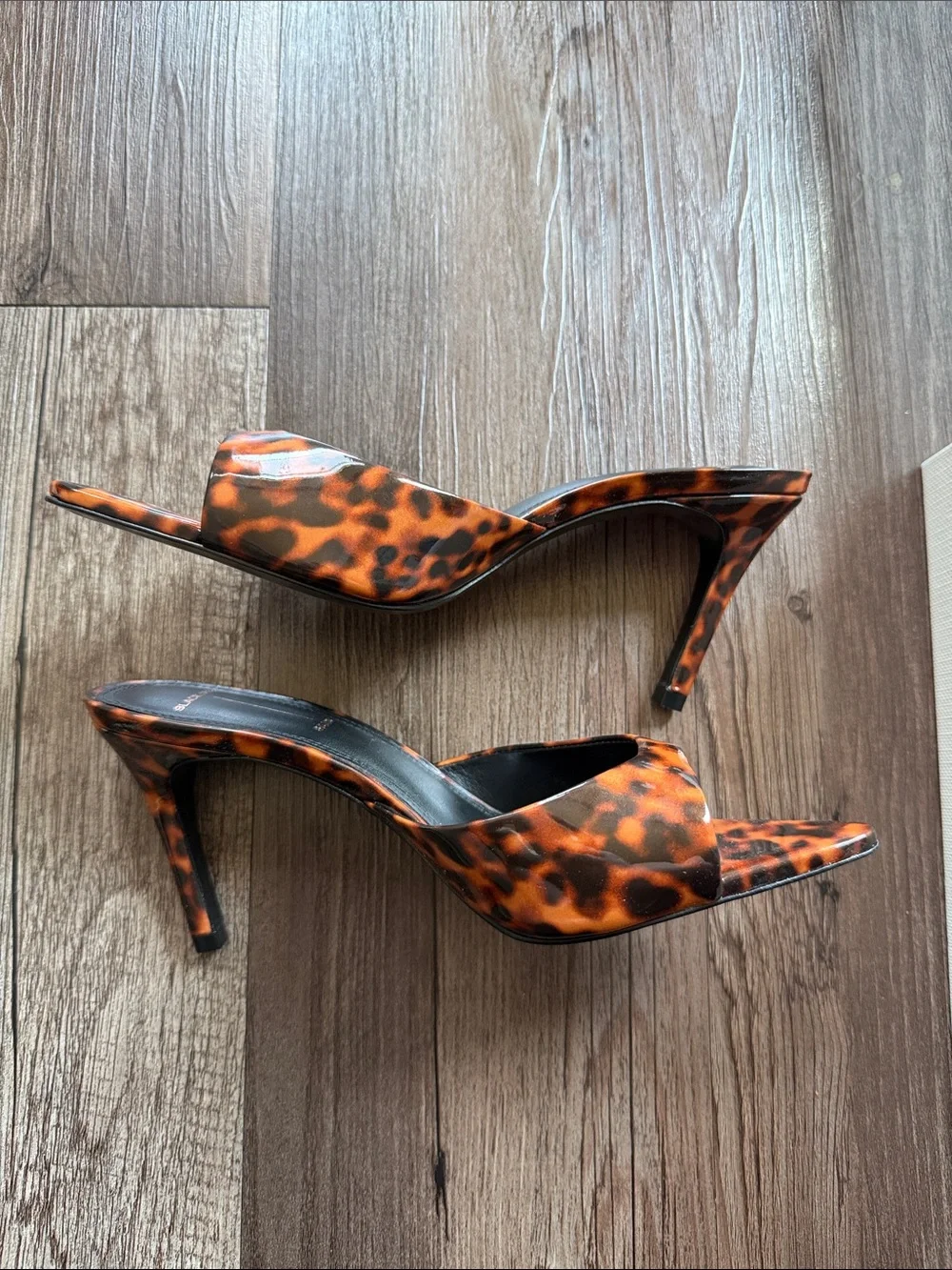 NWT Black Suede Studio Brea 80 Mule Heels